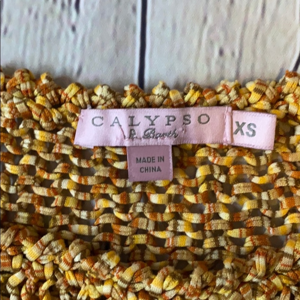 Calypso St. Barth Multicolor Knit Pattern Sweater - image 4